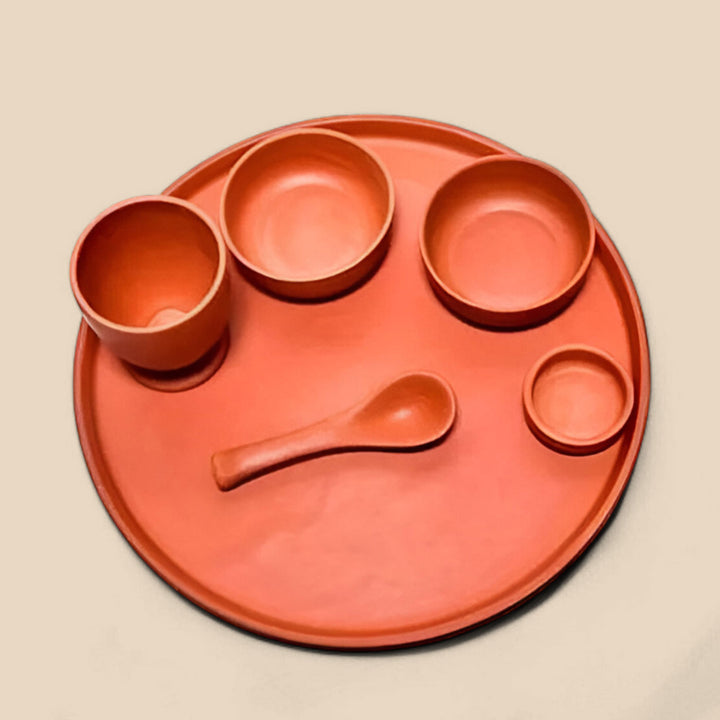 Handmade 13 Inch Terracotta Dinner Set | Set Of 6