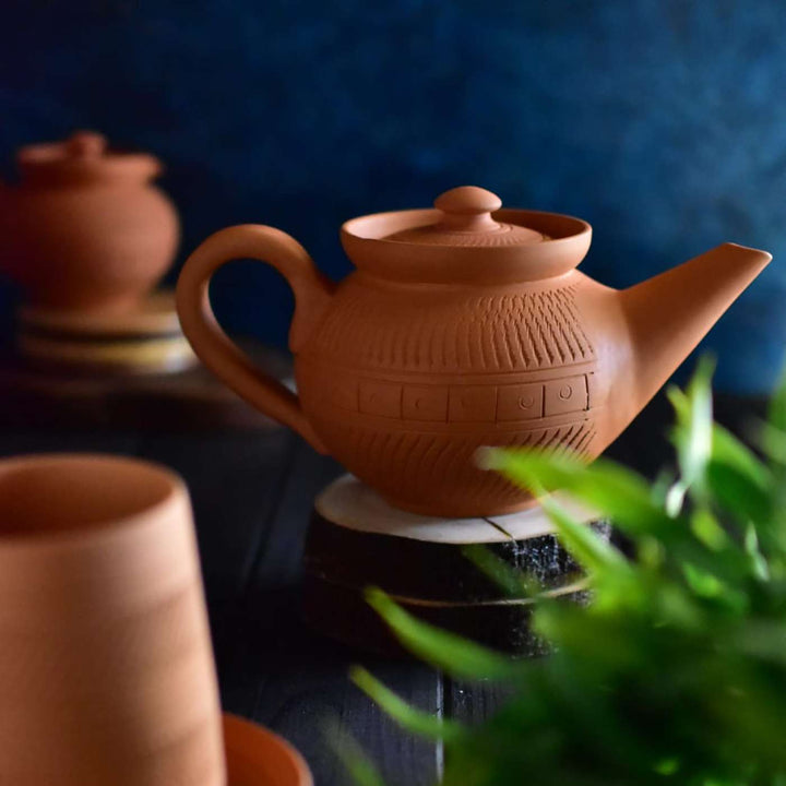 Handmade Elegant Terracotta Kettle