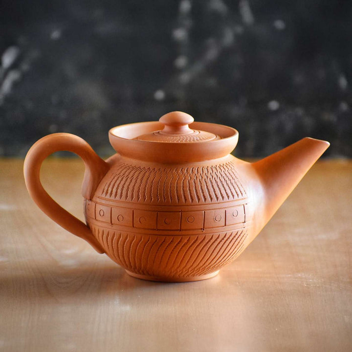 Handmade Elegant Terracotta Kettle