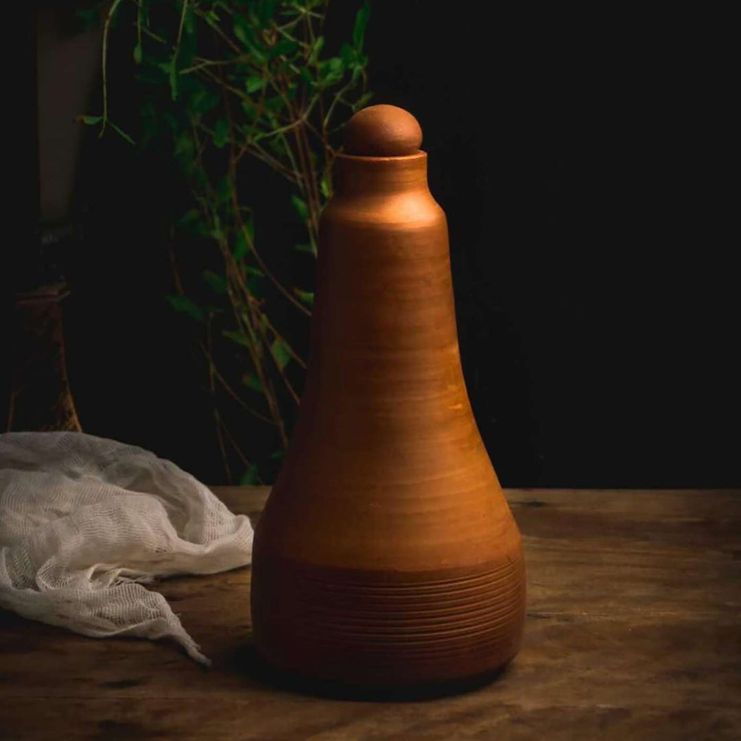 Handmade Ethnic Terracotta Bottle
