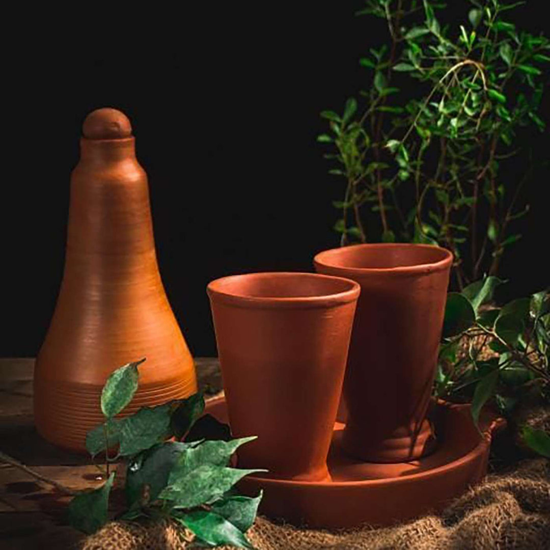 Handmade Ethnic Terracotta Bottle