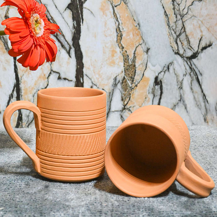 Handmade Kohinoor Terracotta Mugs
