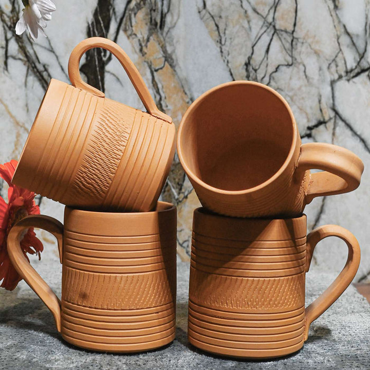Handmade Kohinoor Terracotta Mugs