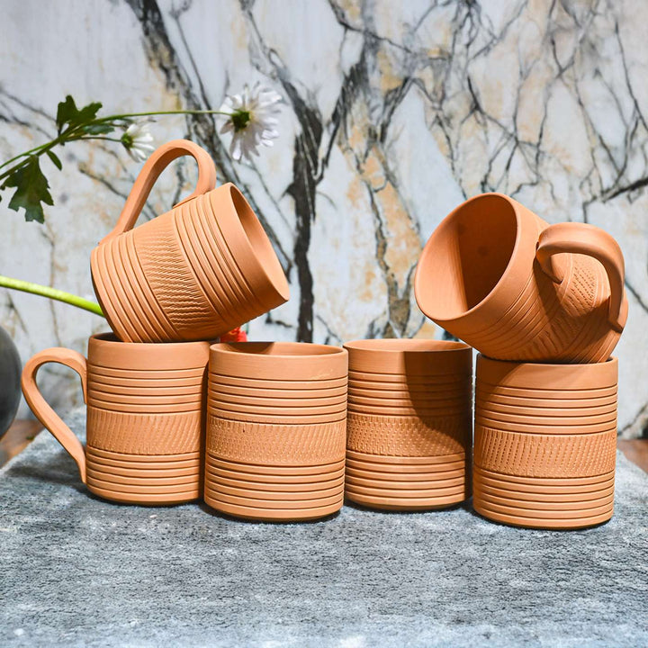 Handmade Kohinoor Terracotta Mugs