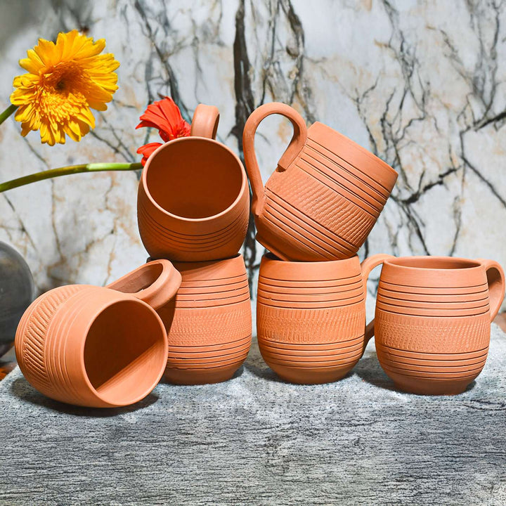Handmade Maharaja Terracotta Mugs