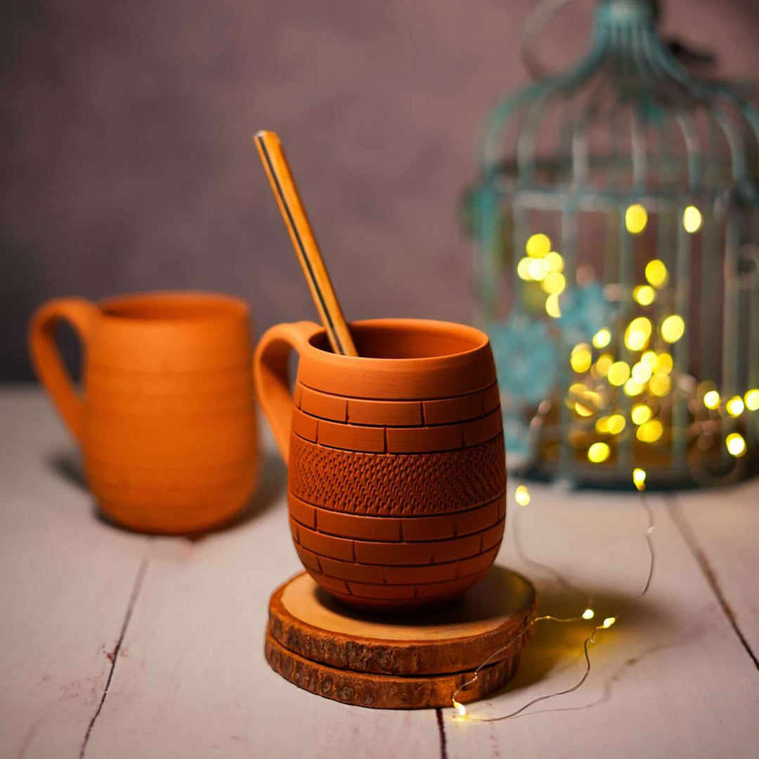 Handmade Large Maharaja Terracotta Mugs