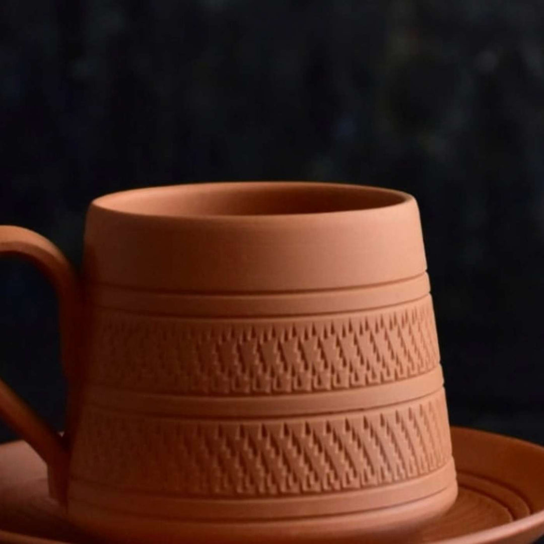 Handmade Nawabi Terracotta Tea Cups | Set Of 6
