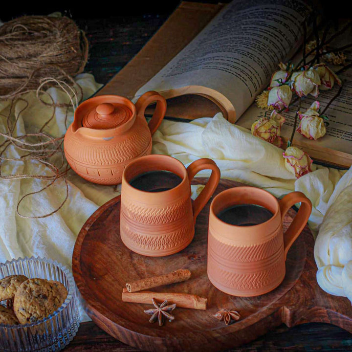 Handmade Nawabi Terracotta Mugs