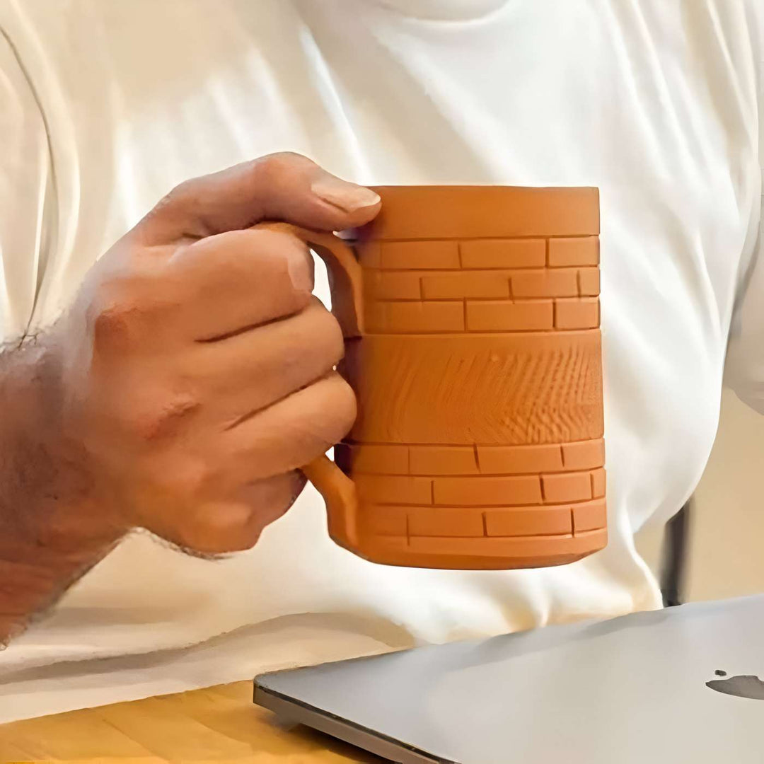 Handmade Large Nawabi Terracotta Mugs