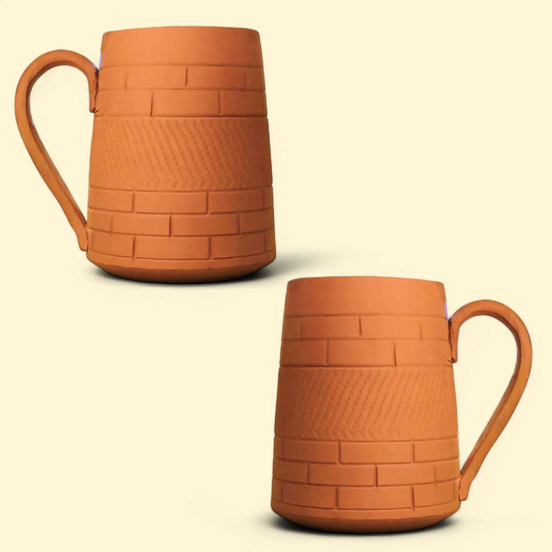 Handmade Large Nawabi Terracotta Mugs