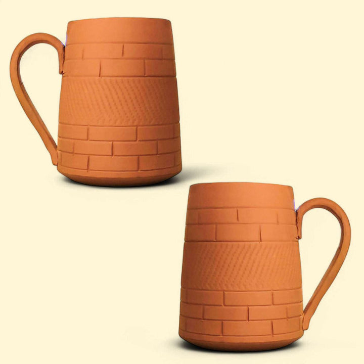 Handmade Large Nawabi Terracotta Mugs