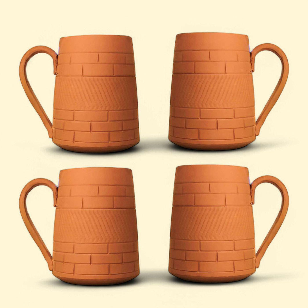 Handmade Large Nawabi Terracotta Mugs