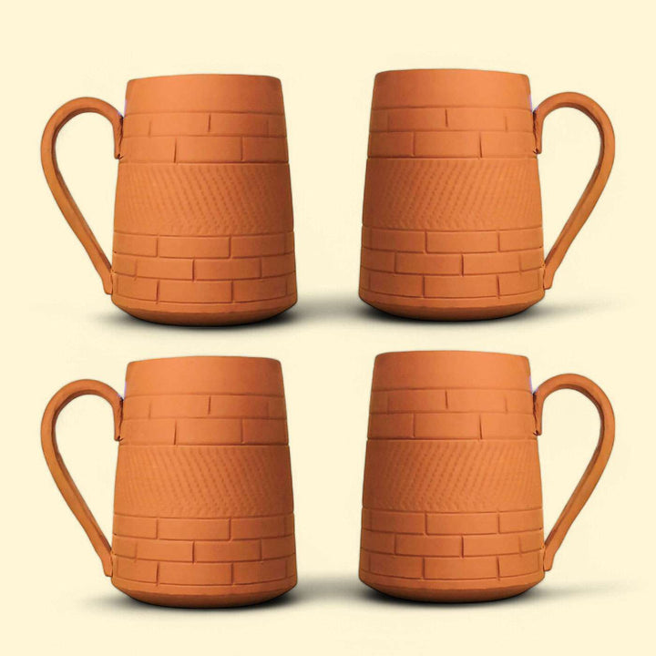 Handmade Large Nawabi Terracotta Mugs