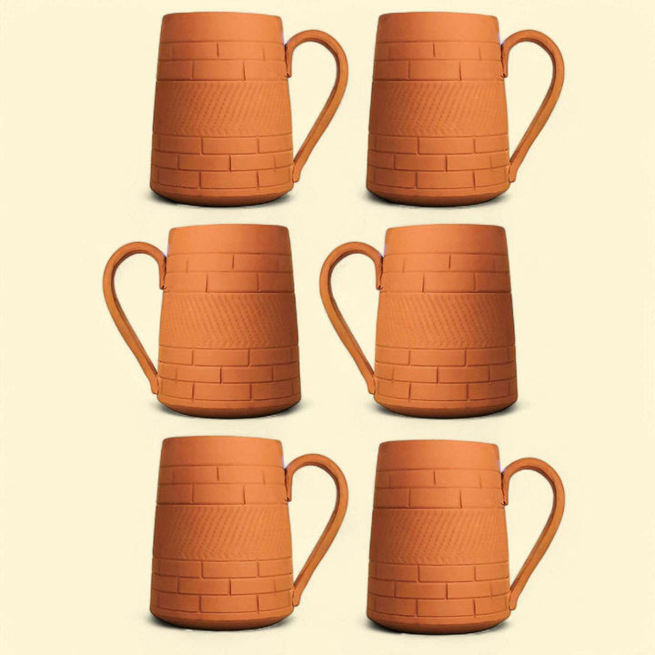 Handmade Large Nawabi Terracotta Mugs