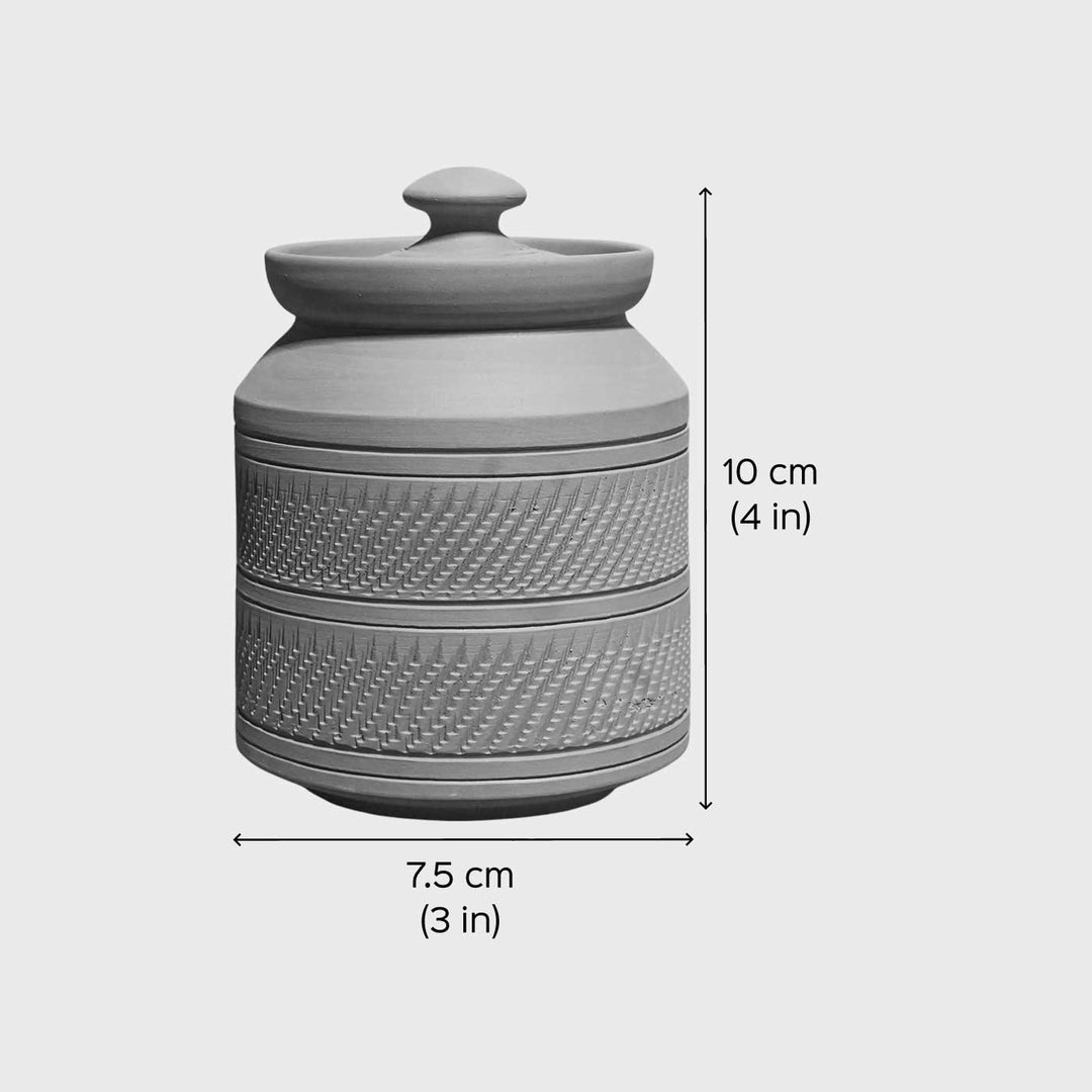 Handmade Nawabi Terracotta Sugar Pot