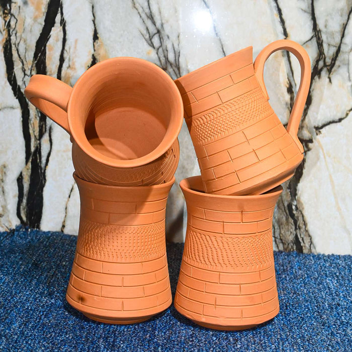 Handmade Royal Terracotta Mugs