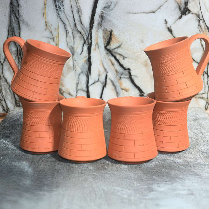 Handmade Royal Terracotta Mugs