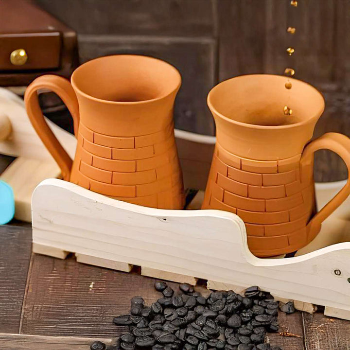 Handmade Large Royal Terracotta Mugs