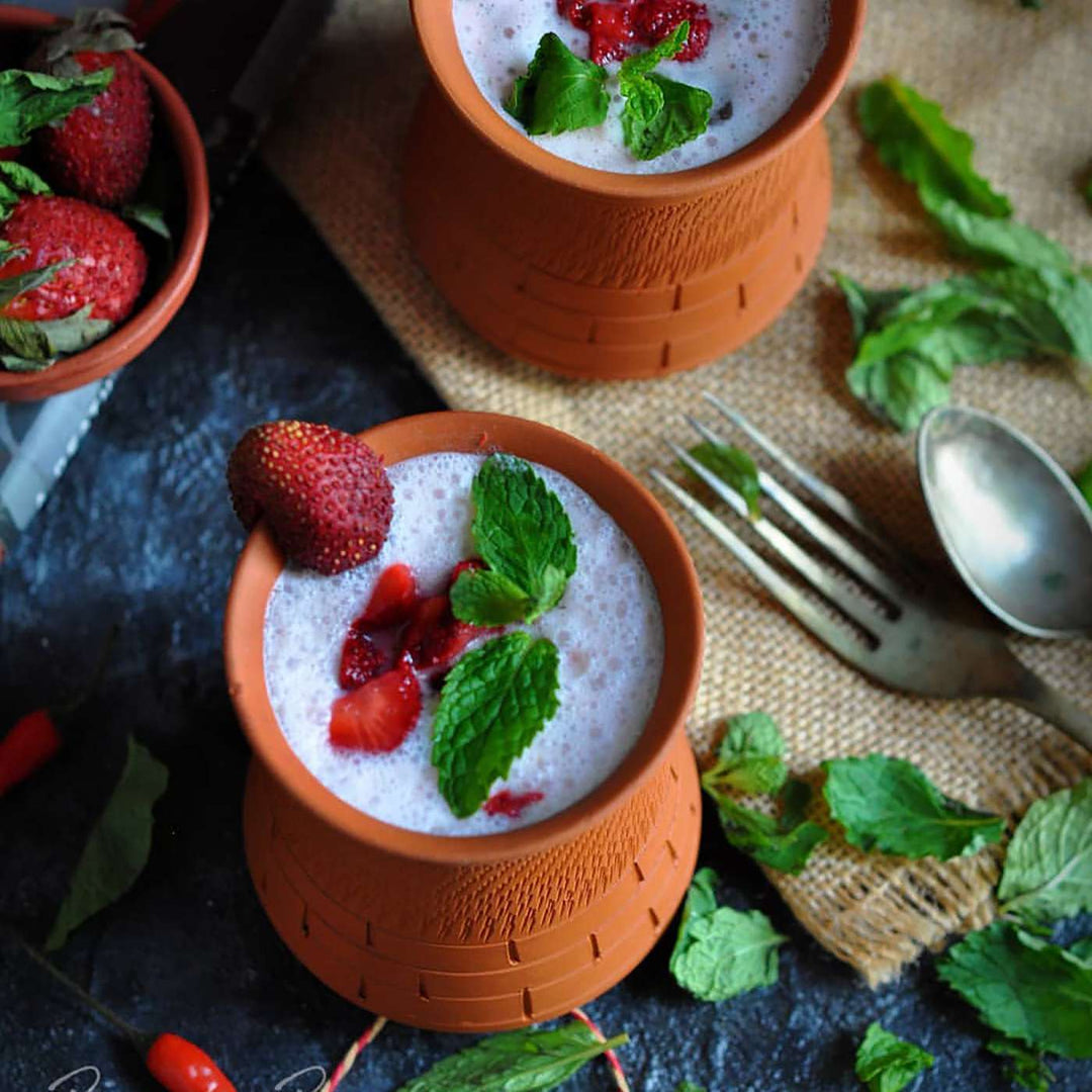 Handmade Royal Terracotta Glasses