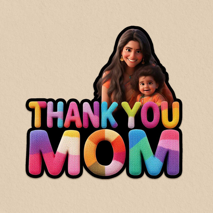 Photo Personalized "Thank You Mom" Acrylic Fridge Magnet