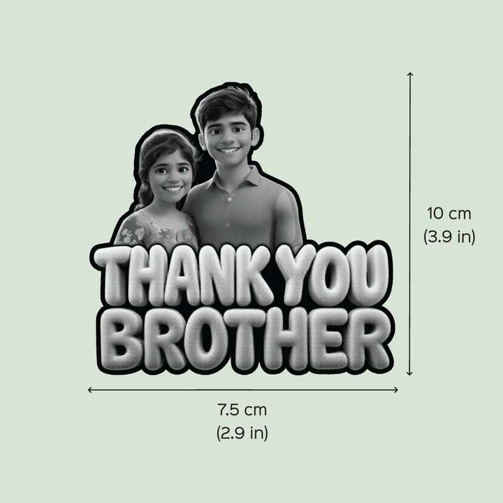 Photo Personalized "Thank You Brother" Acrylic Fridge Magnet
