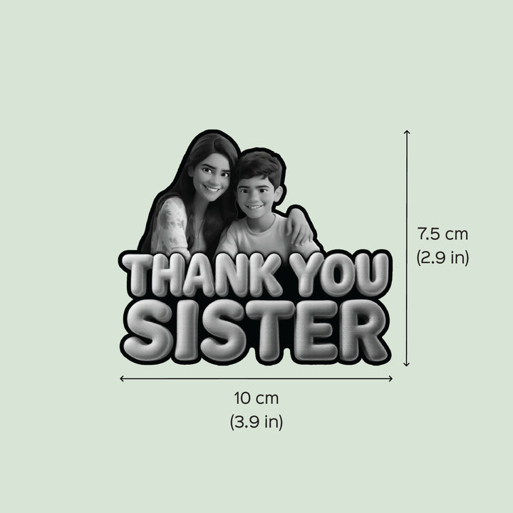 Photo Personalized "Thank You Sister" Acrylic Fridge Magnet