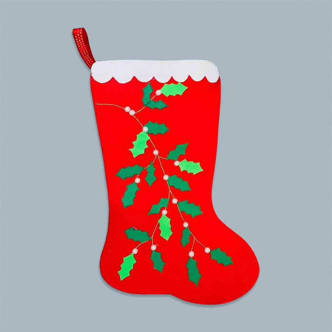 Personalized Santa Felt Stockings For Christmas Wall Decoration