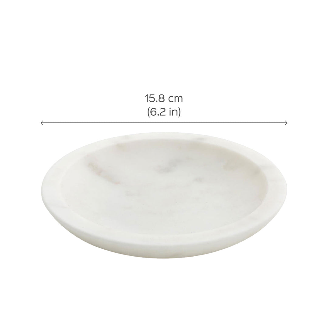 Indian Marble White Potpourri Plate
