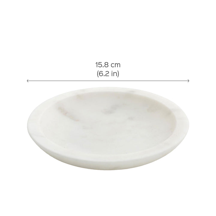 Indian Marble White Potpourri Plate