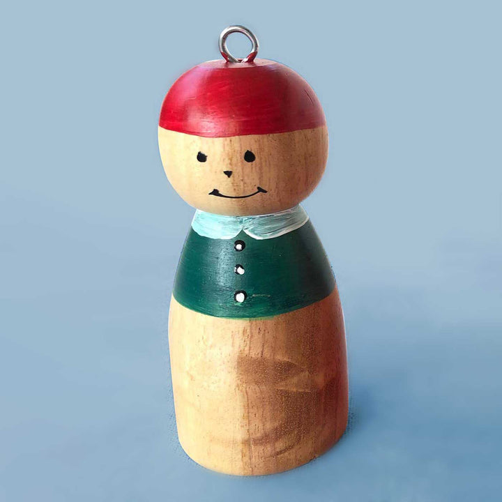 Handmade Figurine Style Wooden Ornaments For Christmas Tree Decoration
