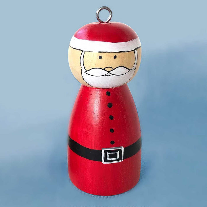 Handmade Figurine Style Wooden Ornaments For Christmas Tree Decoration