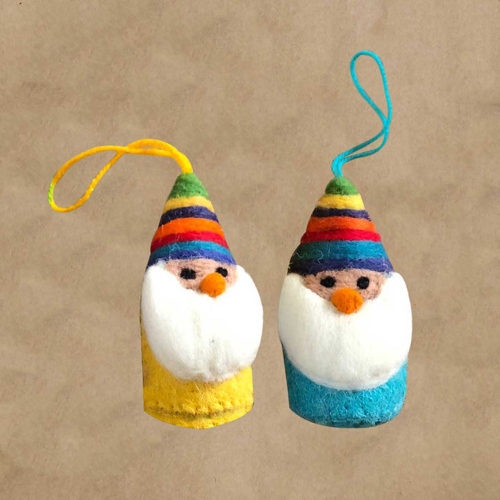 Handmade Santa Felt Ornaments For Christmas Tree Decoration
