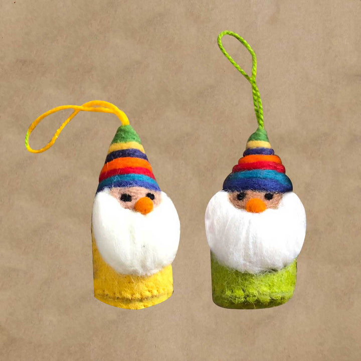Handmade Santa Felt Ornaments For Christmas Tree Decoration