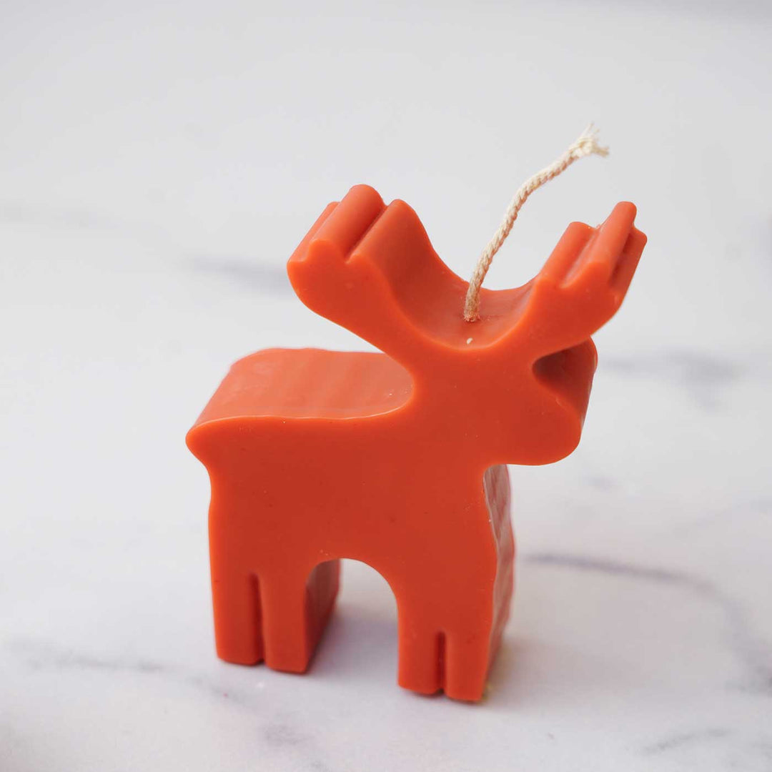 Handmade Reindeer Japanese Cherry Scented Soy Wax Candle For Christmas Decoration