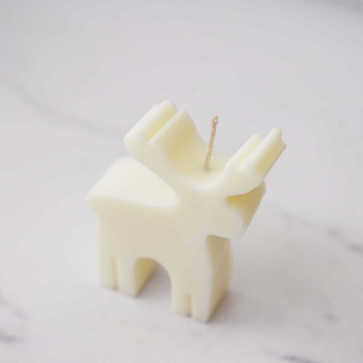 Handmade Reindeer Japanese Cherry Scented Soy Wax Candle For Christmas Decoration