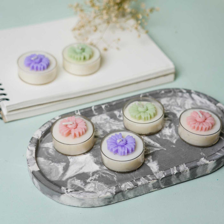 Festive Tealight Soy Wax Candles I Set of 6
