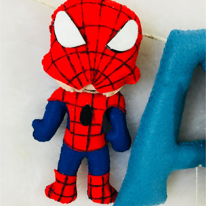 Handcrafted Personalized Superhero Themed Bunting For Kids