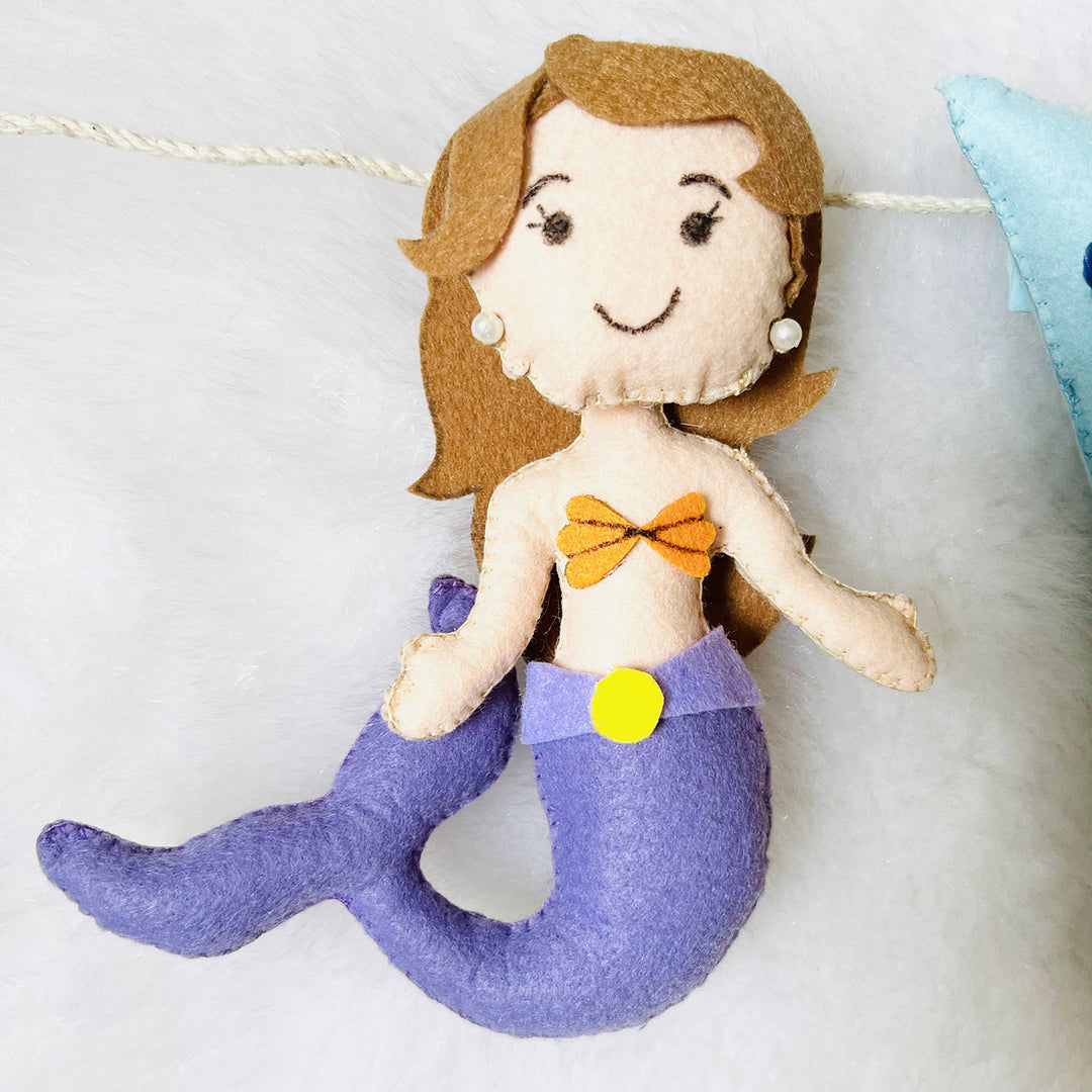 Handcrafted Personalized Underwater Themed Bunting For Kids