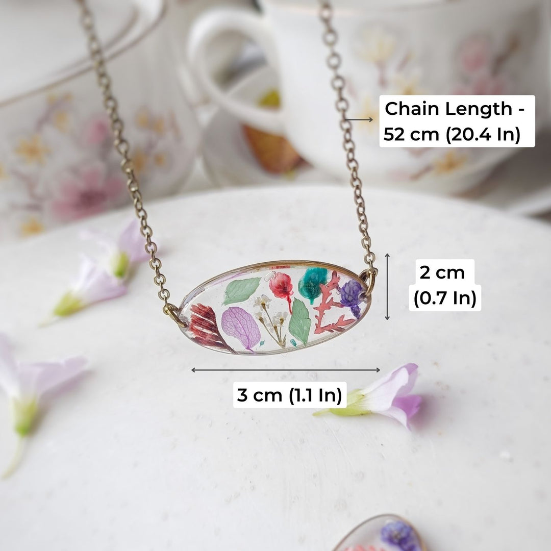 The Spring Dance Preserved Flower Necklace