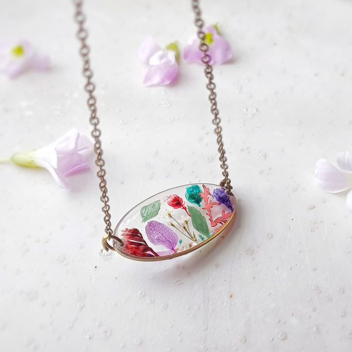 The Spring Dance Preserved Flower Necklace