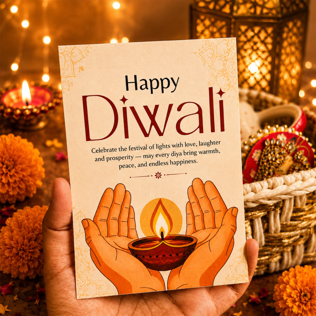 Nazar Glow Evil Eye Soy Wax Scented Candle Diwali Gift Hamper With Shubh Labh For Festive Gifting