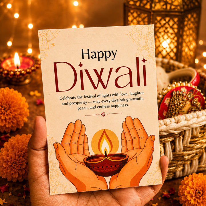 Nazar Glow Evil Eye Soy Wax Scented Candle Diwali Gift Hamper With Shubh Labh For Festive Gifting