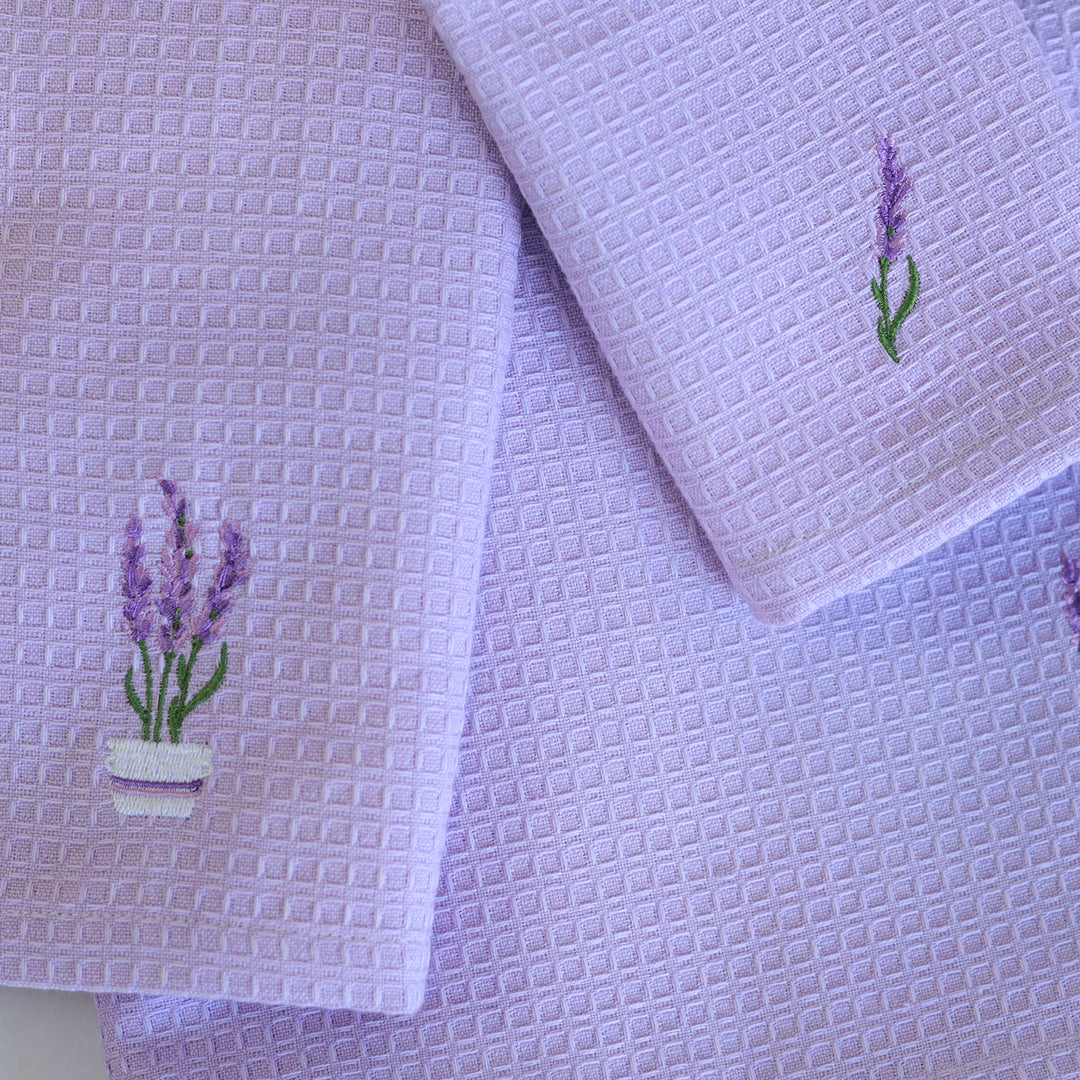 Embroidered 100% Cotton Towel | Set of 3