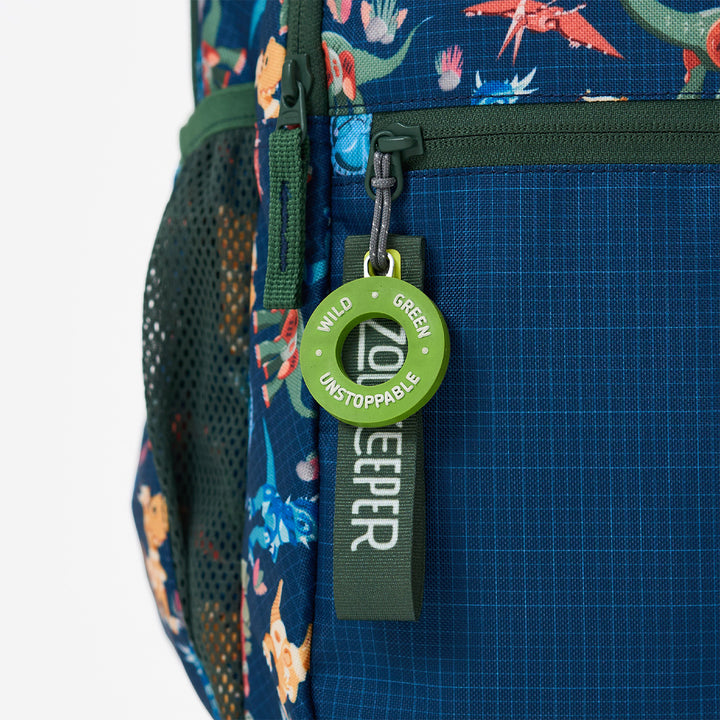 Dino Theme Water-Resistant Kids Everyday Backpack