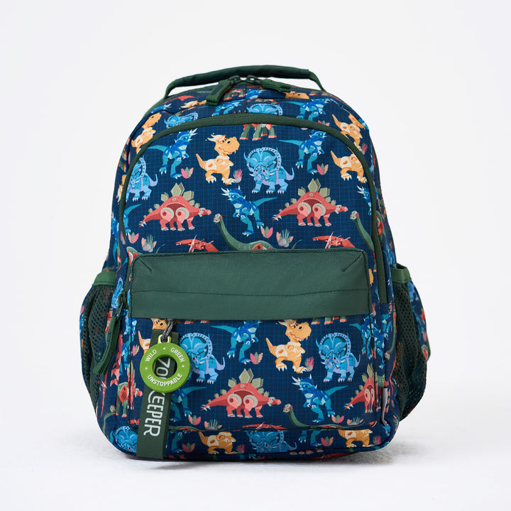 Dino Theme Water-Resistant Kids Everyday Backpack