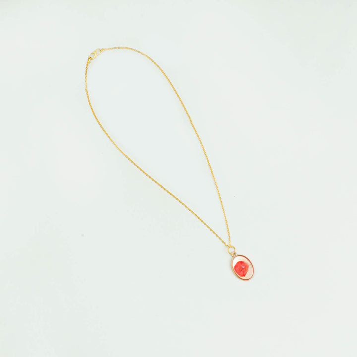 Handcrafted Personalized Pressed Flowers Necklace - Small - Zwende