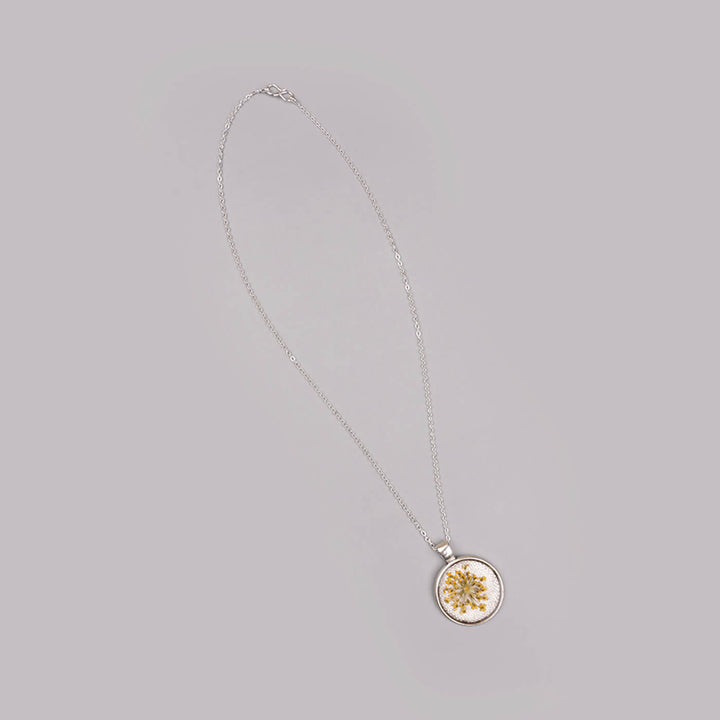 Handcrafted Personalized Pressed Flowers Necklace - Zwende