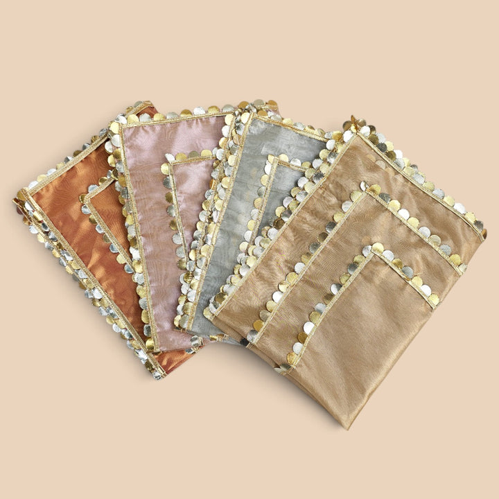 "Sitara" Tissue Fabric Tray Cover For Festive Decor