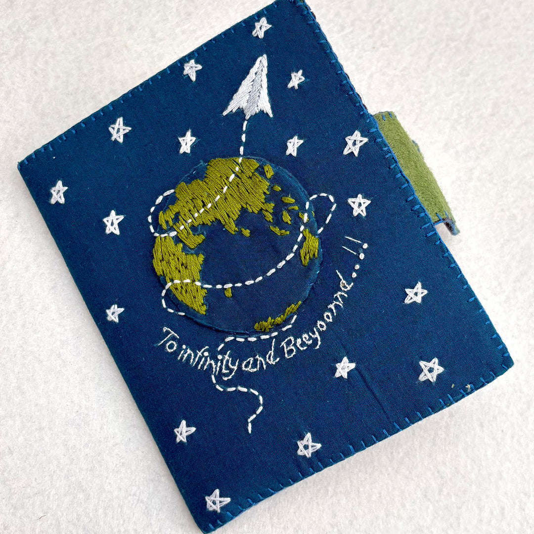 Handmade 'To Infinity & Beyond' Passport Holder