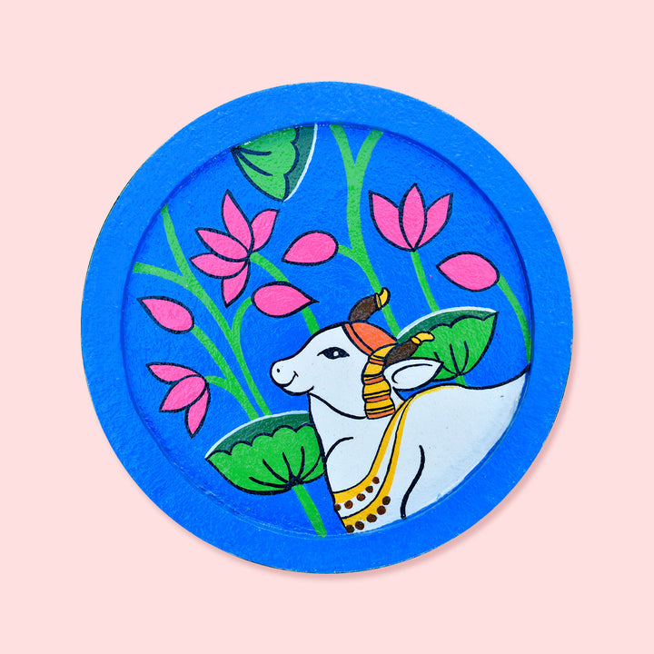 Handpainted Pichwai Themed Wall Plate